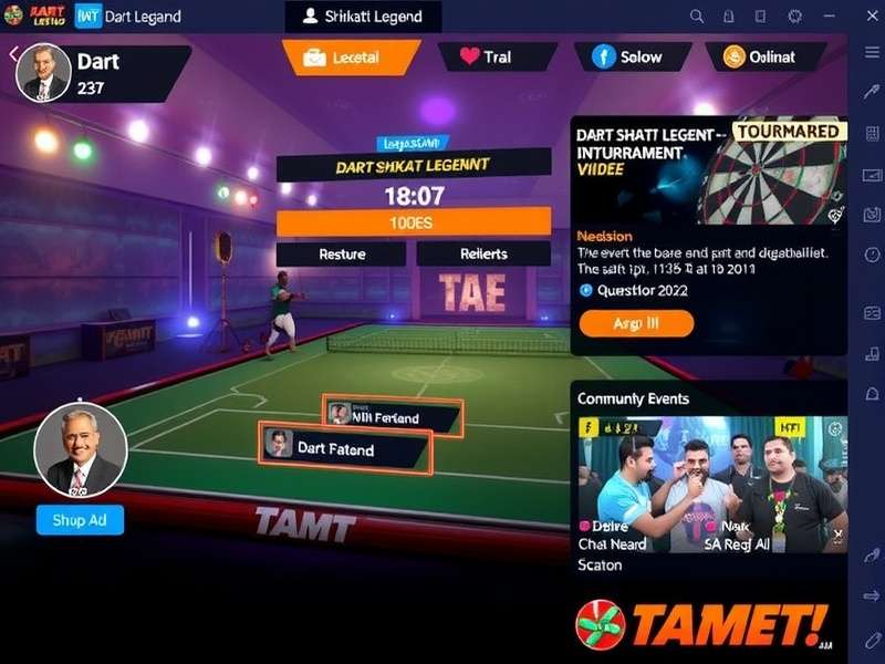 Dart Shakti Legend gameplay screenshot showing Indian-themed environment